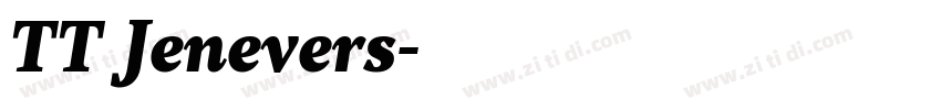 TT Jenevers字体转换